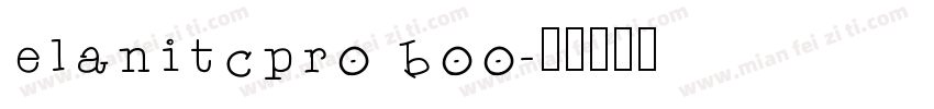 elanitcpro boo字体转换